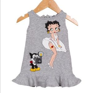 Moschino girls sleeveless Betty boop dress
